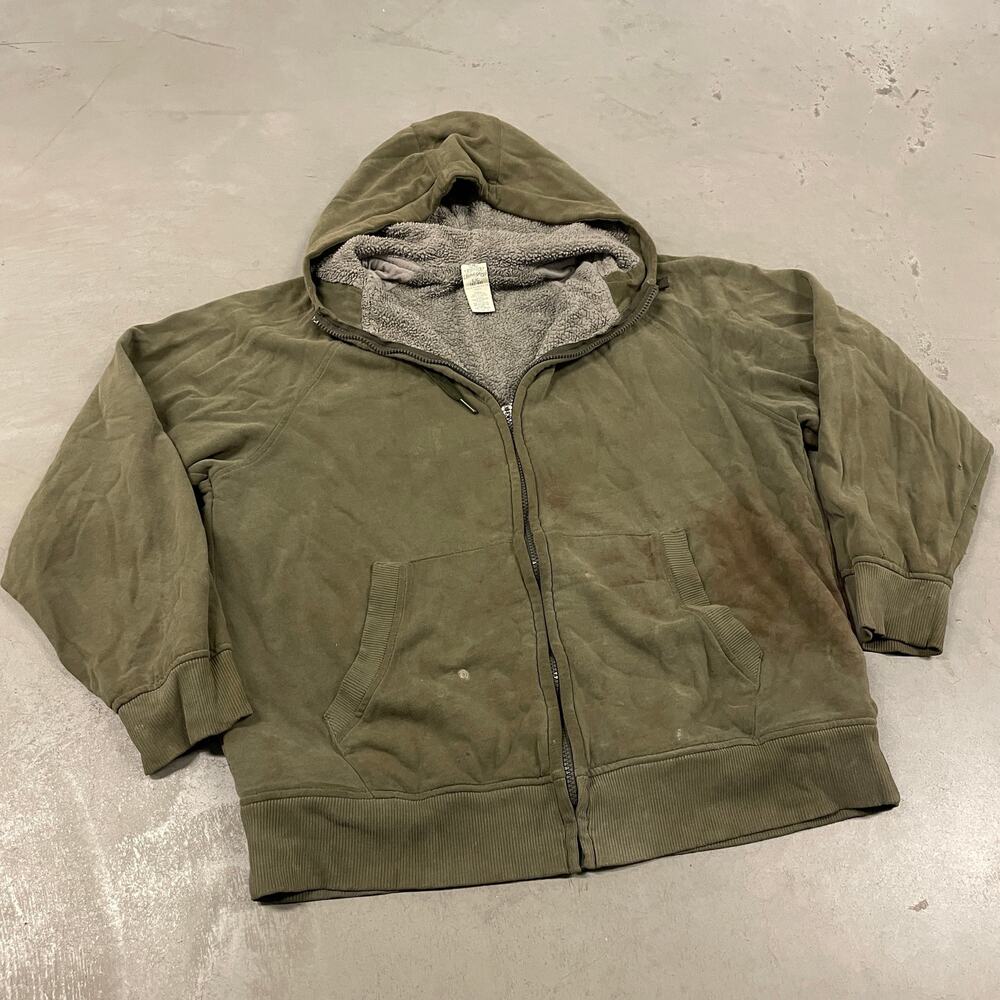 vintage y2k thrashed fur lined faded glory hoodie